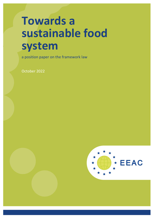 Towards a sustainable food system: a position paper on the framework law